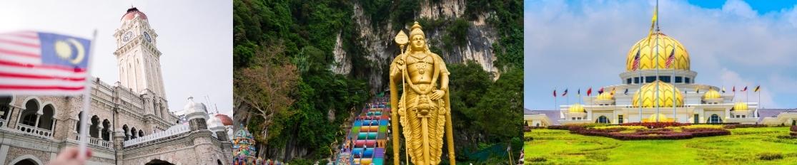 Kuala Lumpur: Tháp đồng hồ Sultan Abdul Samad, Động Batu, Hoàng cung Malaysia